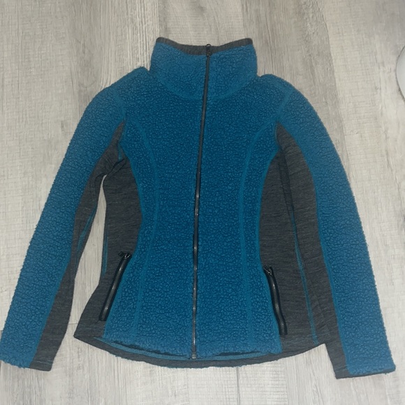 Kuhl “Kozet” Women’s Small wool blend deep pile zippered Jacket Blue Gra… - Picture 9 of 10